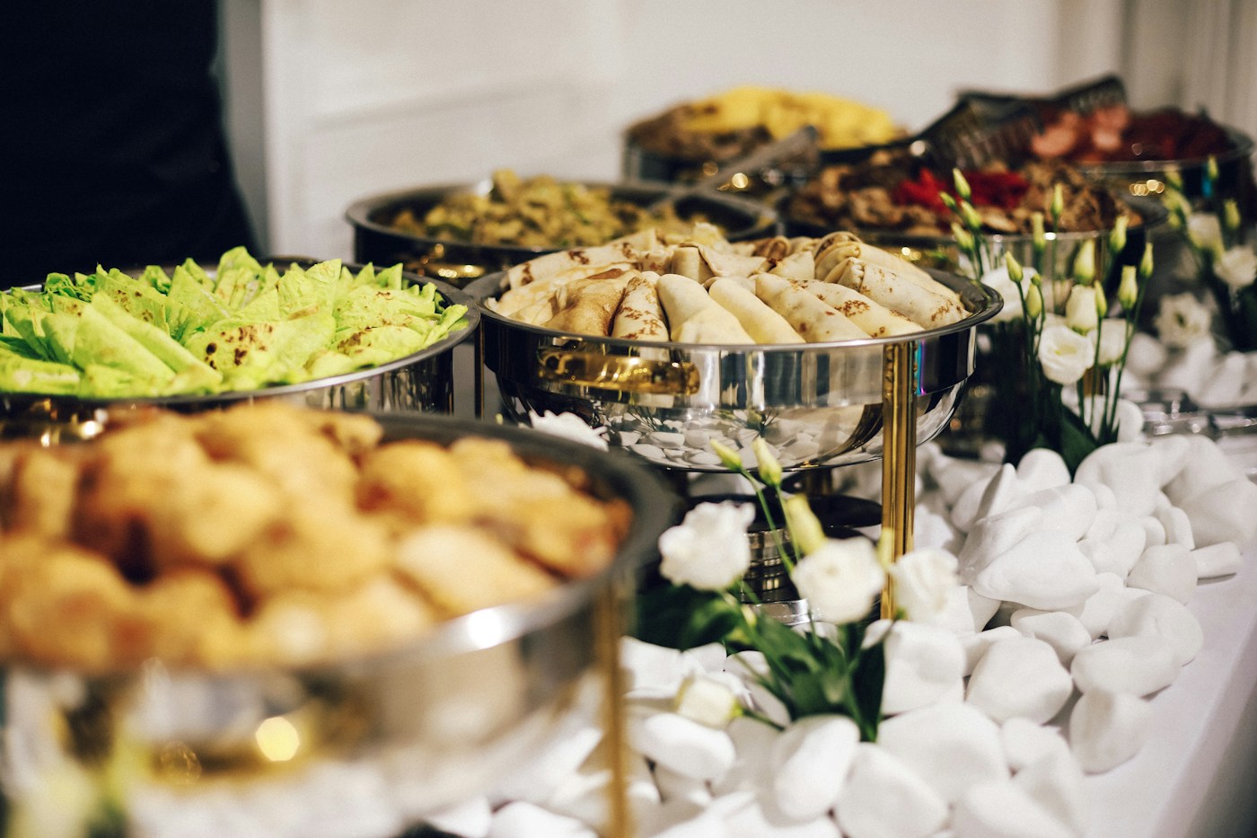 Mesa de buffet para eventos